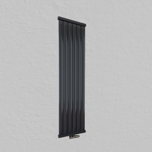 Paneelheizkörper 1600x490 Radfin-Diamond Anthrazit Mittelanschluss