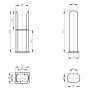 Stand Füße Set für Doppellagig Ellipse Heizkörper Anthrazit Stand Füße Set für Doppellagig Ellipse Heizkörper Anthrazit