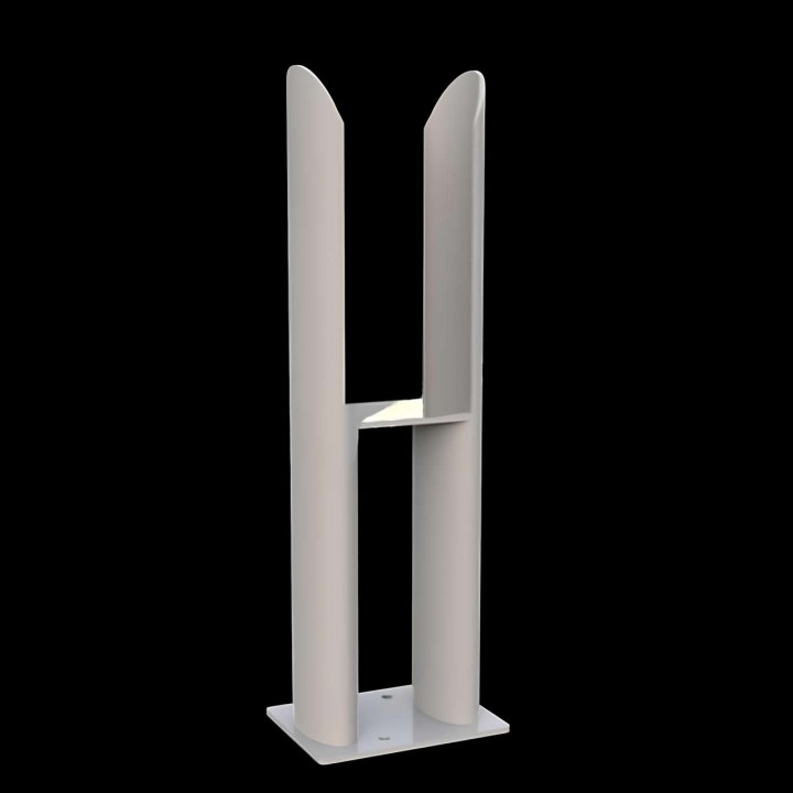 Stand Füße Set für Doppellagig Ellipse Heizkörper Weiß Stand Füße Set für Doppellagig Ellipse Heizkörper Weiß