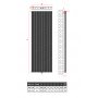 1800x616 Alu Doppellagig Paneelheizkörper Flach Aluminium Vertikal Wandheizkörper Weiß 1800x616 Alu Doppellagig Paneelheizkörper Flach Aluminium Vertikal Wandheizkörper Weiß