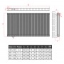 600x1078 Alu Doppellagig Paneelheizkörper Flach Aluminium Horizontal Wandheizkörper Anthrazit 600x1078 Alu Doppellagig Paneelheizkörper Flach Aluminium Horizontal Wandheizkörper Anthrazit