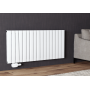 600x1309 Alu Doppellagig Paneelheizkörper Flach Aluminium Horizontal Wandheizkörper Weiß