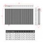 600x1694 Alu Doppellagig Paneelheizkörper Flach Aluminium Horizontal Wandheizkörper Anthrazit 600x1694 Alu Doppellagig Paneelheizkörper Flach Aluminium Horizontal Wandheizkörper Anthrazit