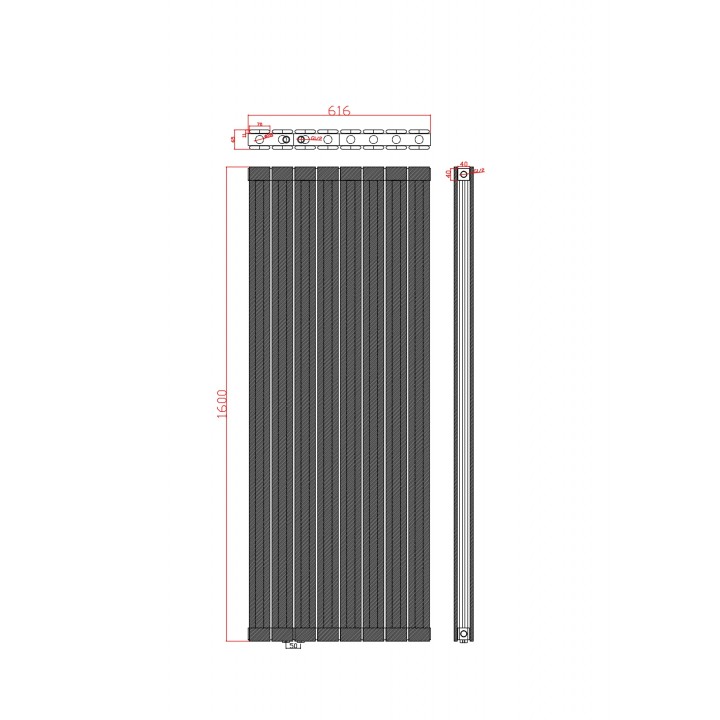 Alu Doppellagig Paneelheizkörper Versetzter Aluminium Wandheizkörper Vertikal Anthrazit 1600x616 Alu Doppellagig Paneelheizkörper Versetzter Aluminium Wandheizkörper Vertikal Anthrazit 1600x616