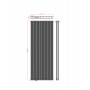 Alu Doppellagig Paneelheizkörper Versetzter Aluminium Wandheizkörper Vertikal Anthrazit 1600x616 Alu Doppellagig Paneelheizkörper Versetzter Aluminium Wandheizkörper Vertikal Anthrazit 1600x616