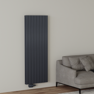 Alu Doppellagig Paneelheizkörper Versetzter Aluminium Wandheizkörper Vertikal Anthrazit 1600x616