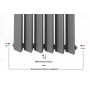 Neu Design Paneelheizkörper Mittelanschluss Heizwand Vertikal Röhren Heizkörper 1800X400 Neu Design Paneelheizkörper Mittelanschluss Heizwand Vertikal Röhren Heizkörper 1800X400