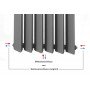Neu Design Paneelheizkörper Mittelanschluss Heizwand Vertikal Röhren Heizkörper 1800X400 Neu Design Paneelheizkörper Mittelanschluss Heizwand Vertikal Röhren Heizkörper 1800X400