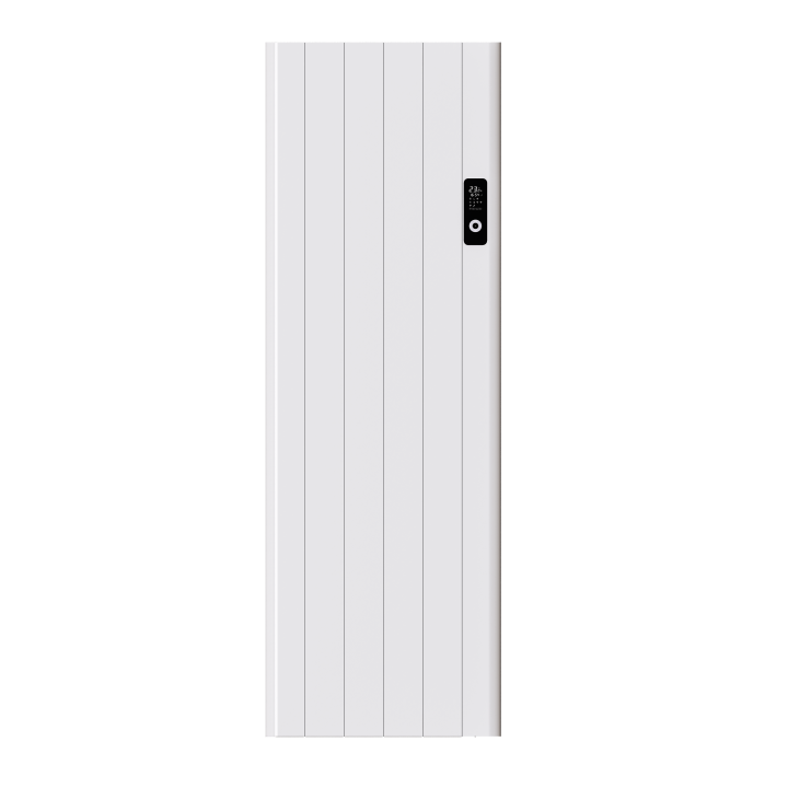 Flach Alu Vertikal Wand Elektroheizung 2000 Watt mit Thermostat Effizient WLAN-fähig Konvektor 1600x544 Weiß