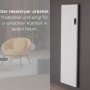 Flach Alu Vertikal Wand Elektroheizung mit Thermostat Effizient WLAN-fähig Konvektor Weiß Flach Alu Vertikal Wand Elektroheizung mit Thermostat Effizient WLAN-fähig Konvektor Weiß
