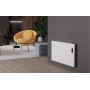 Flach Horizontal Wand Elektroheizung mit Thermostat Effizient WLAN-fähig Konvektor Weiß Flach Horizontal Wand Elektroheizung mit Thermostat Effizient WLAN-fähig Konvektor Weiß