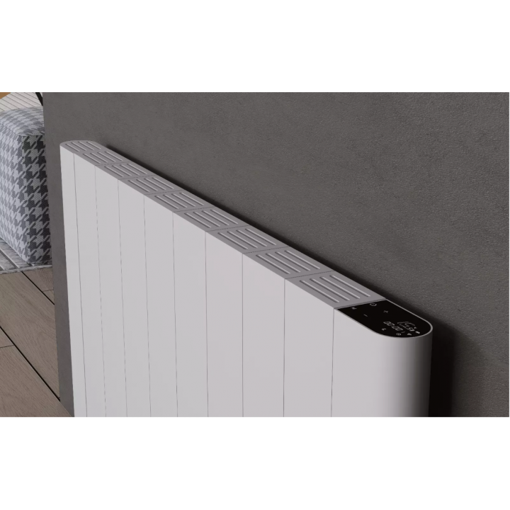 Flach Horizontal Wand Elektroheizung mit Thermostat Effizient WLAN-fähig Konvektor Weiß Flach Horizontal Wand Elektroheizung mit Thermostat Effizient WLAN-fähig Konvektor Weiß