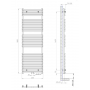 Design Badheizkörper Handtuchwärmer 1820 x 600 Weiß Design Badheizkörper Handtuchwärmer 1820 x 600 Weiß