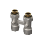 Hahnblock Set Durchgang Heizkörper Thermostatkopf Zweirohr Ventil Eurokonus 1/2 16mm Hahnblock Set Durchgang Heizkörper Thermostatkopf Zweirohr Ventil Eurokonus 1/2 16mm