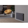 Flach Horizontal Wand Elektroheizung mit Thermostat Effizient WLAN-fähig Konvektor Anthrazit Flach Horizontal Wand Elektroheizung mit Thermostat Effizient WLAN-fähig Konvektor Anthrazit