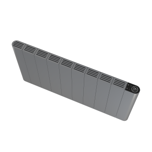 Alu Horizontal Wand Elektroheizung 2000 Watt mit Thermostat Effizient WLAN-fähig Konvektor Anthrazit 500x907