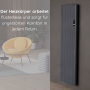 Flach Alu Vertikal Wand Elektroheizung mit Thermostat Effizient WLAN-fähig Konvektor Anthrazit Flach Alu Vertikal Wand Elektroheizung mit Thermostat Effizient WLAN-fähig Konvektor Anthrazit