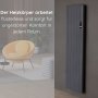 Flach Alu Vertikal Wand Elektroheizung mit Thermostat Effizient WLAN-fähig Konvektor Anthrazit Flach Alu Vertikal Wand Elektroheizung mit Thermostat Effizient WLAN-fähig Konvektor Anthrazit
