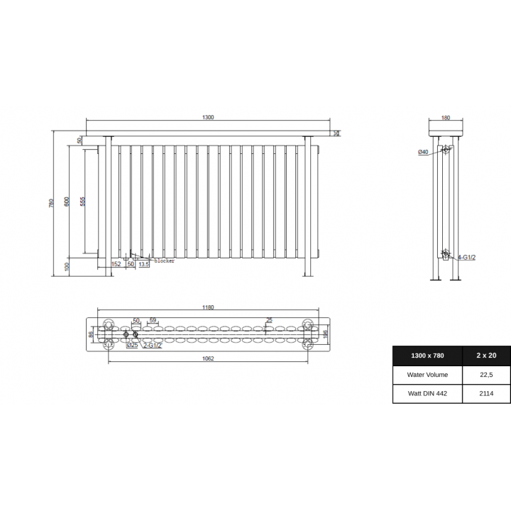 Trennwand Heizwand mit Ablage Paneelheizkörper Holzablage Standfuss Mittelanchluss 1300x780 mm Weiß Trennwand Heizwand mit Ablage Paneelheizkörper Holzablage Standfuss Mittelanchluss 1300x780 mm Weiß