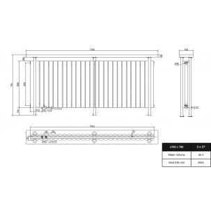 Trennwand Heizwand mit Ablage Paneelheizkörper Holzablage Standfuss Mittelanchluss 1700x780 mm Antrazit Trennwand Heizwand mit Ablage Paneelheizkörper Holzablage Standfuss Mittelanchluss 1700x780 mm Antrazit