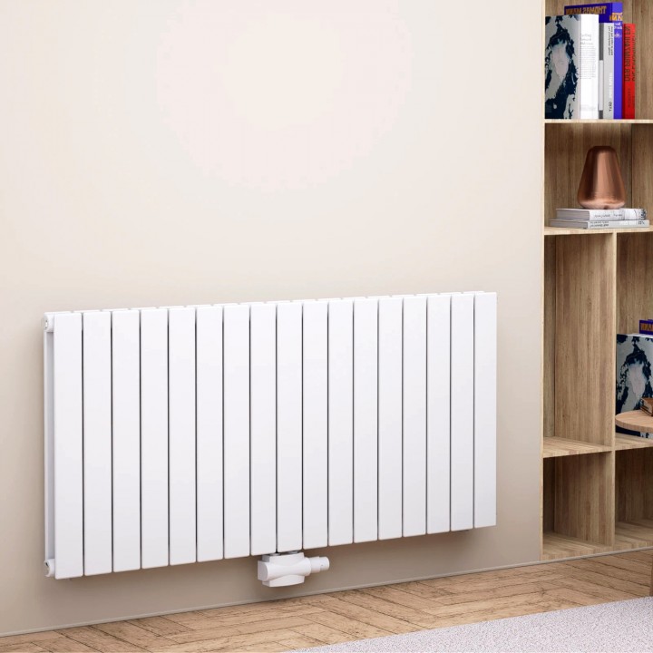 600x1254 Design Flach Paneelheizkörper Doppellagig Heizwand Mittelanschluß Wandheizkörper Weiß