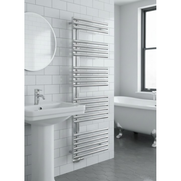 1600x500 Edelstahl Badheizkörper Design Heizkörper Chrom Handtuchwärmer Mittelanschluss