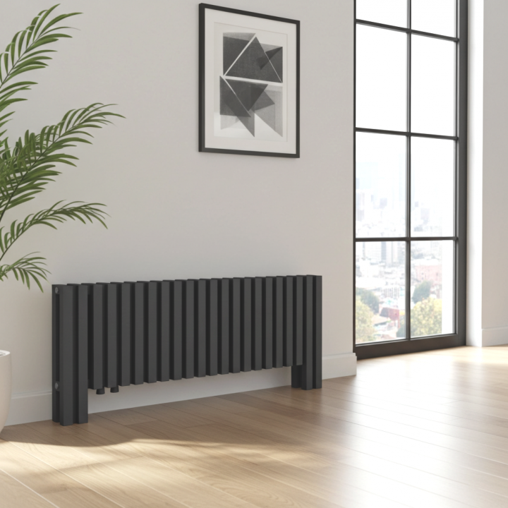 Design Flach Paneelheizkörper Mittelanschluss Niedrig Heizkörper Unterfenster Horizontal Anthrazit Design Flach Paneelheizkörper Mittelanschluss Niedrig Heizkörper Unterfenster Horizontal Anthrazit