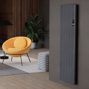 Flach Alu Vertikal Wand Elektroheizung mit Thermostat Effizient WLAN-fähig Konvektor Anthrazit Flach Alu Vertikal Wand Elektroheizung mit Thermostat Effizient WLAN-fähig Konvektor Anthrazit