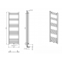 Design Badheizkörper Handtuchwärmer 1800 x 600 Anthrazit Design Badheizkörper Handtuchwärmer 1800 x 600 Anthrazit