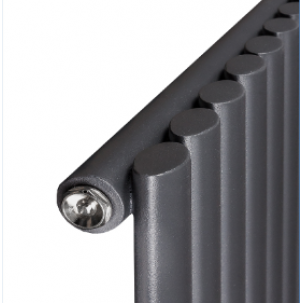 1800X 472 Ellipse Einlagig Anthrazit  Mittelanschluss Paneelheizkörper