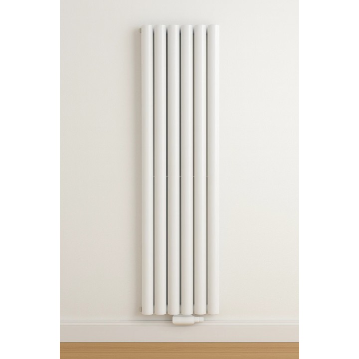 1600 x 400 mm Doppellagig Mittelanschluss Weiß Paneelheizkörper NEU Ellipse Design