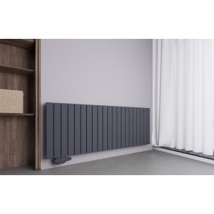 600x1590 Design Flach Heizkörper Paneelheizkörper Horizontal Badheizkörper Doppellagig Anthrazit