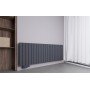 600x1590 Design Flach Heizkörper Paneelheizkörper Horizontal Badheizkörper Doppellagig Anthrazit