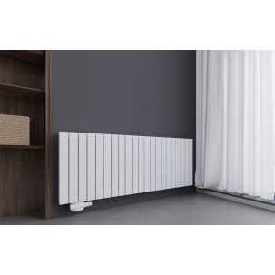 600x1590 Design Flach Heizkörper Paneelheizkörper Horizontal Badheizkörper Doppellagig Weiß