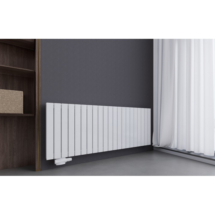 600x1590 Design Flach Heizkörper Paneelheizkörper Horizontal Badheizkörper Doppellagig Weiß